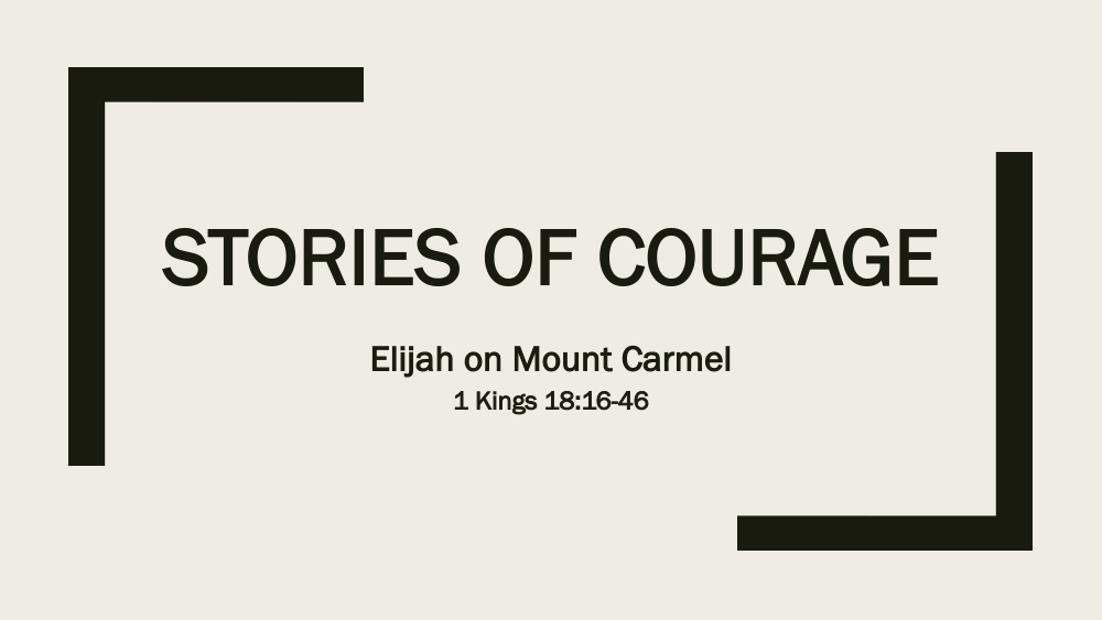 Stories of Courage - Elijah Image