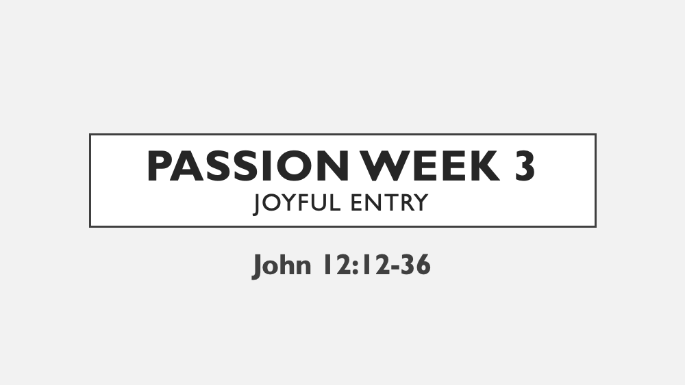 Passion: Week 3 Image