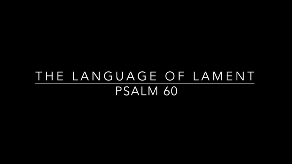 The Language of Lament - Week 2 Image